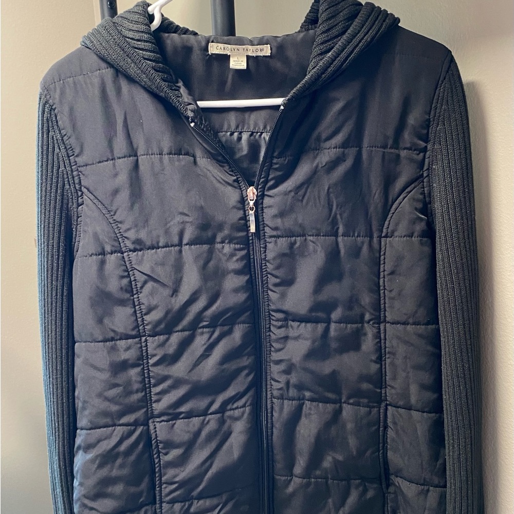 Black, One Piece Sweater/Vest combo